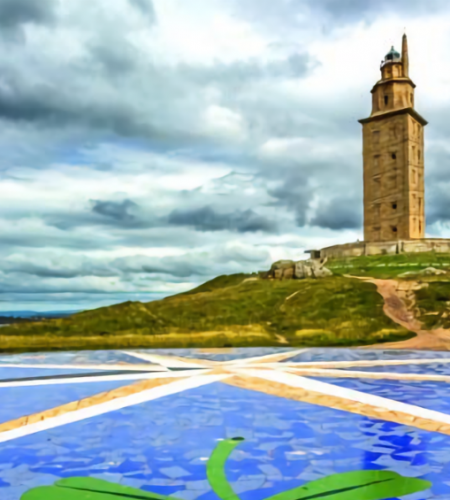 Torre de Hercules Camino Ingles desde A Coruna1